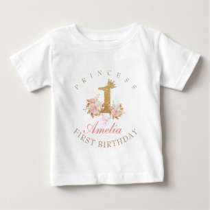 Princess 1st Birthday Baby T-Shirt