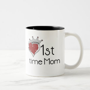 Princess 1st Time Mom Two-Tone Coffee Mug
