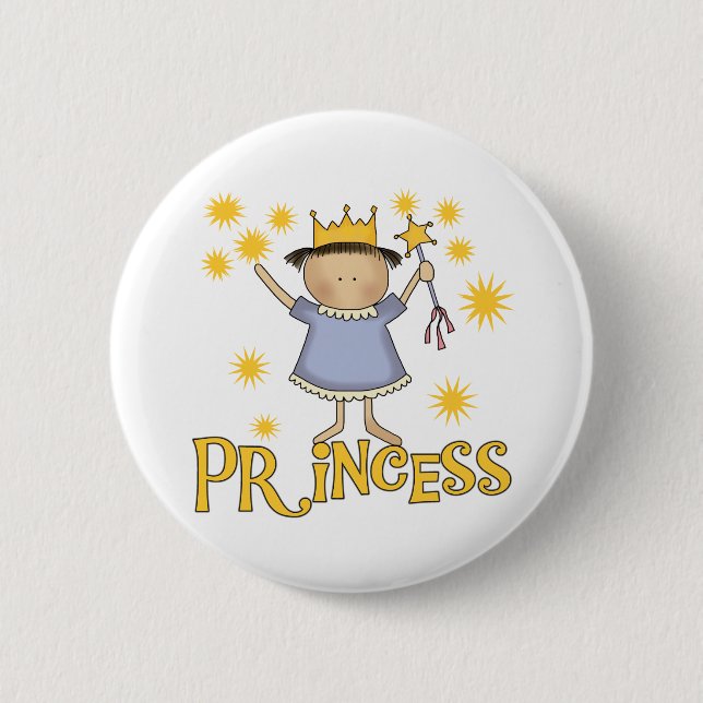 Princess 2 Inch Round Button (Front)