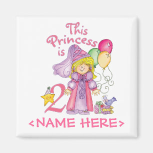 Princess 2nd Birthday Magnet