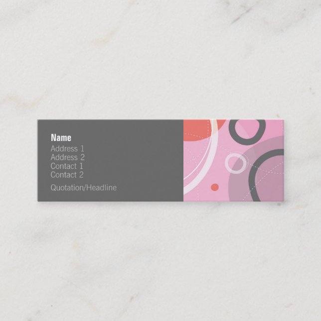 Princess Abstract Profile Card (Front)