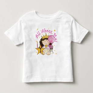 Princess All About Me 1st Birthday Tshirts
