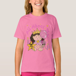 Princess All About Me 4th Birthday Tshirts