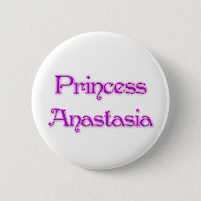 Princess Anastasia 2 Inch Round Button (Front)
