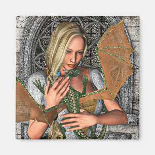 Princess and Dragon Magnet