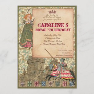 Princess and Knight Party Invitation