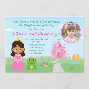 Princess And The Frog Birthday Invitation