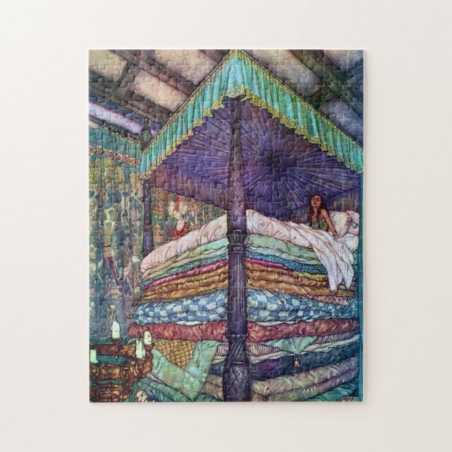 Princess and the Pea Edmund Dulac Art Jigsaw Puzzle (Vertical)