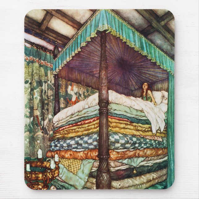 Princess and the Pea Fairy Tale Mouse Pad (Front)