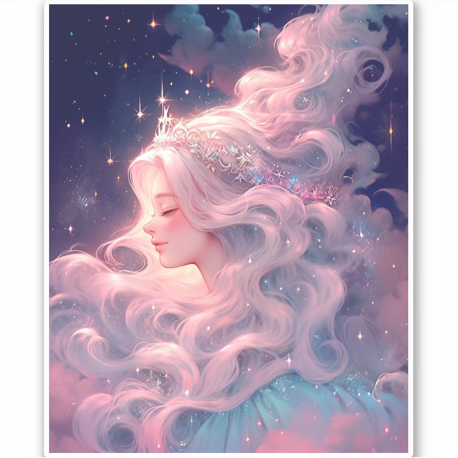 Princess Anime Girl Made Of Stars (Front)