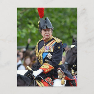Princess Anne Gold Stick in Waiting @ Coronation Postcard