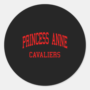 Princess anne high school hs virginia beach va classic round sticker
