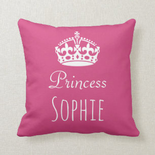 Princess (Any name) Personalised Crown Cushion