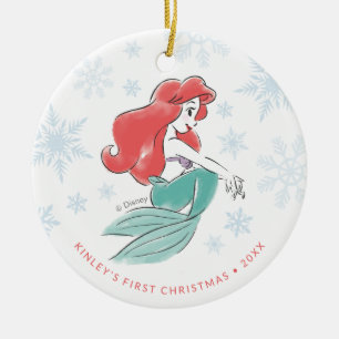 Princess Ariel   Baby's First Christmas Ceramic Ornament