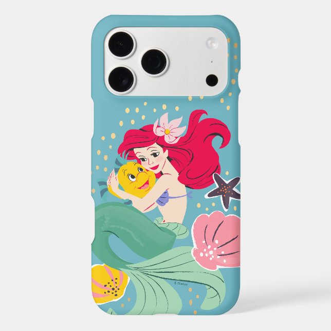 Princess Ariel Holding Flounder Illustration (Back)