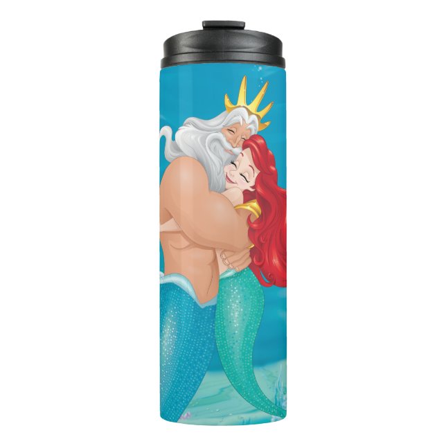 Princess Ariel & King Triton Hug Thermal Tumbler (Front)