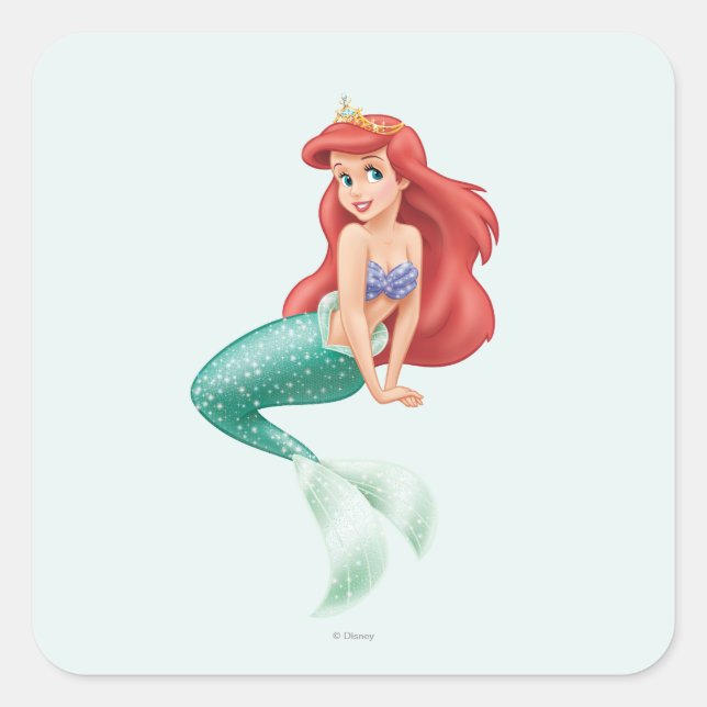 Princess Ariel Square Sticker (Front)