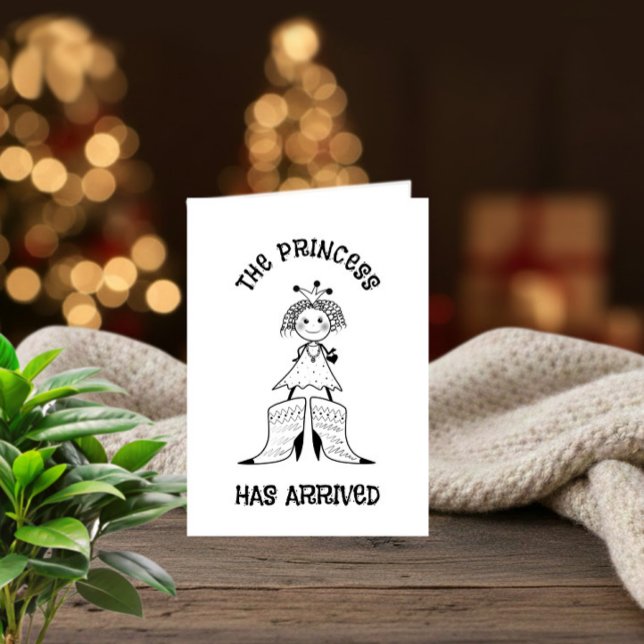 Princess arrived holiday card (Creator Uploaded)