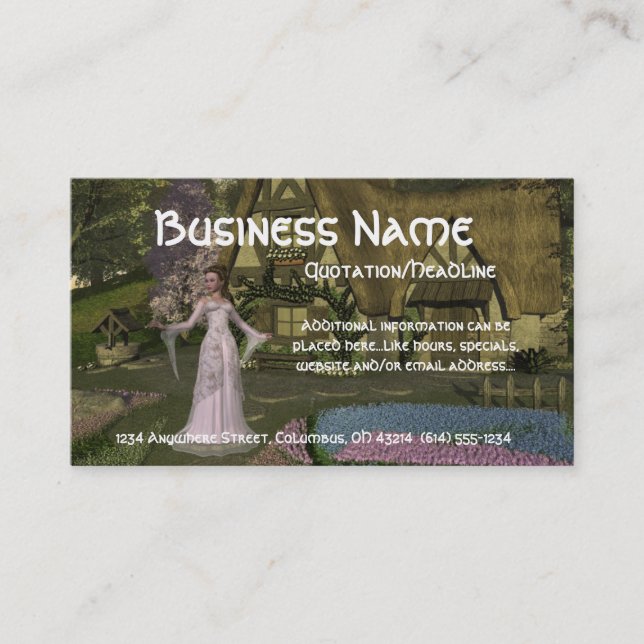 Princess at the Cottage Business Cards (Realtor) (Front)