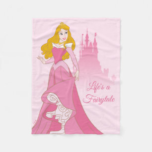 Princess Aurora & Castle Graphic Fleece Blanket
