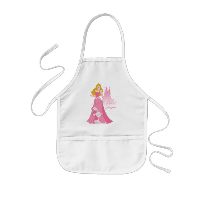 Princess Aurora & Castle Graphic Kids Apron (Front)