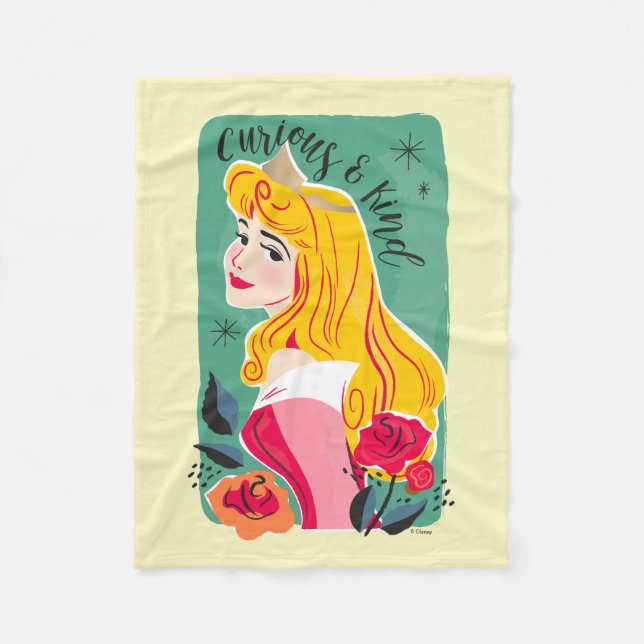 Princess Aurora - Curious & Kind Fleece Blanket (Front)