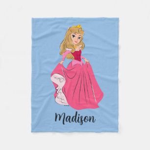 Princess Aurora Pretty in Pink Fleece Blanket