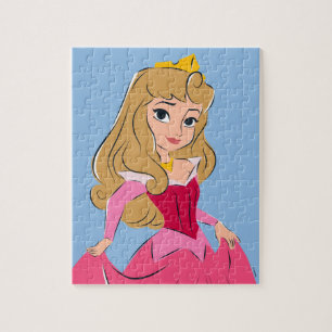 Princess Aurora Pretty in Pink Jigsaw Puzzle