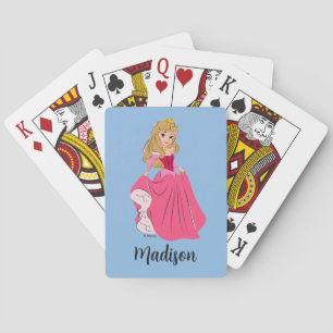 Princess Aurora Pretty in Pink Playing Cards