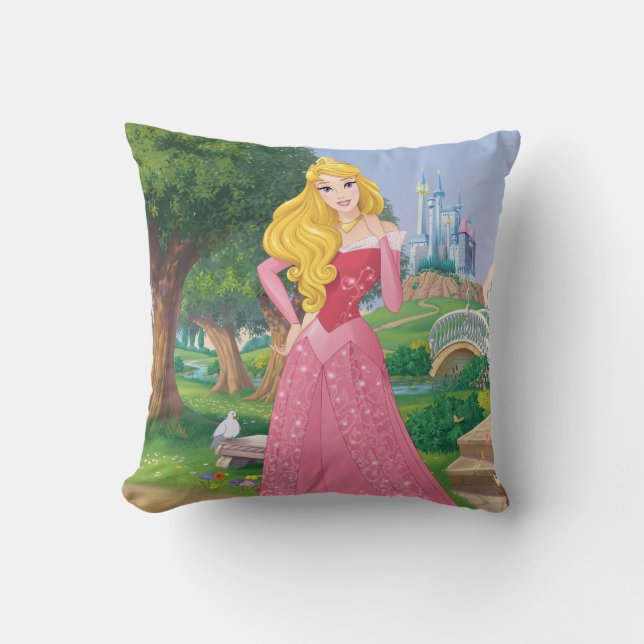 Princess Aurora Throw Pillow (Front)