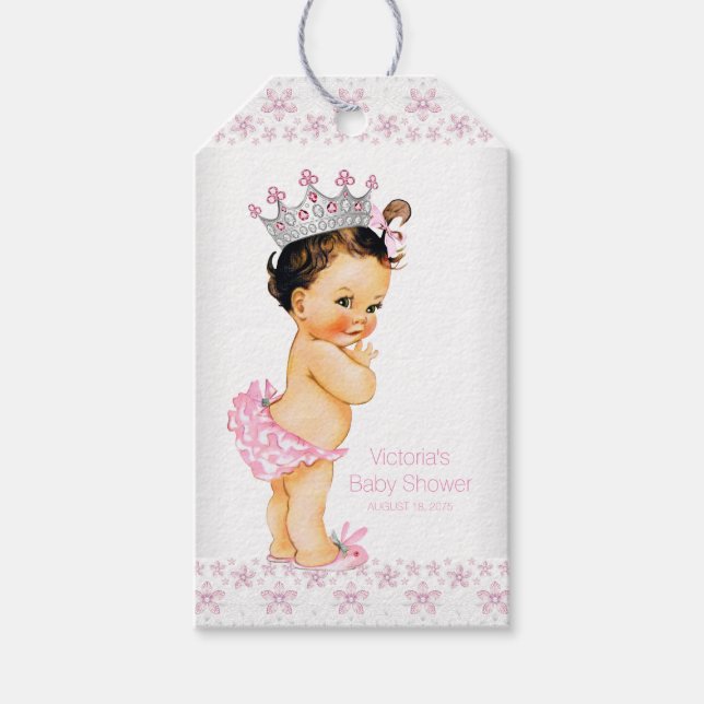 Princess Baby Shower Gift Tags (Front)