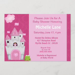 Princess Baby Shower Invitations