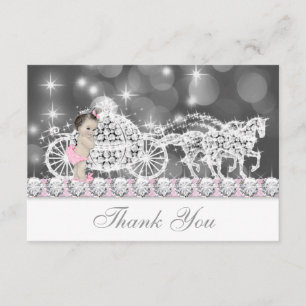 Princess Baby Shower Thank You Card