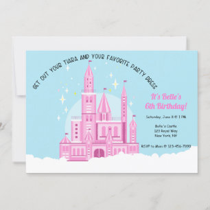 Princess Ball Invitation de fête d'anniversaire