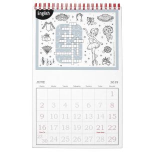 Princess Ballerina Calendar