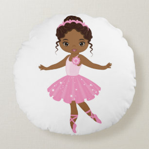 Princess Ballerina Round Pillow
