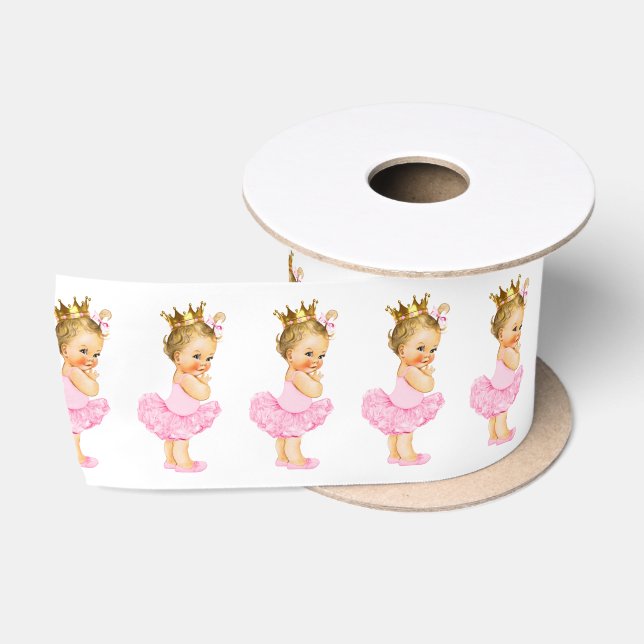 Princess Ballerina Tutu Baby Girl Satin Ribbon (Spool)
