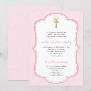 Princess Baptism Invitation
