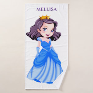 PRINCESS bath towel, personalized name. Bath Towel