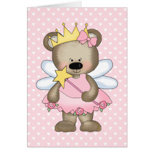 Princess Bear Blank Card