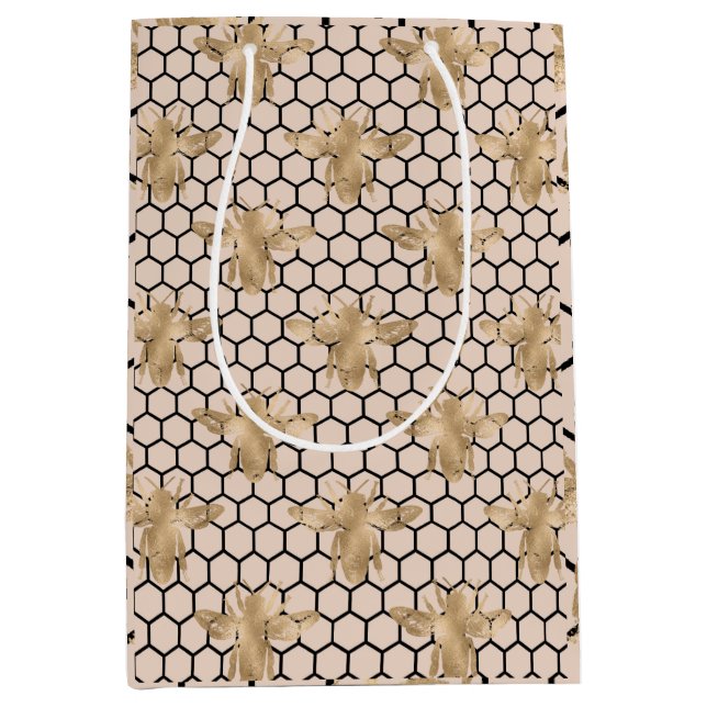 Princess Bee Series Design 2 Medium Gift Bag (Front)