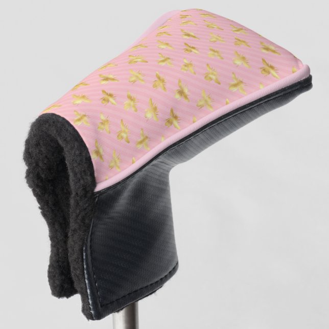 Princess Bee Series Design #7  Golf Head Cover (3/4 Front)