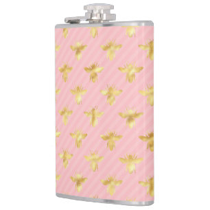 Princess Bee Series Design #7 Hip Flask