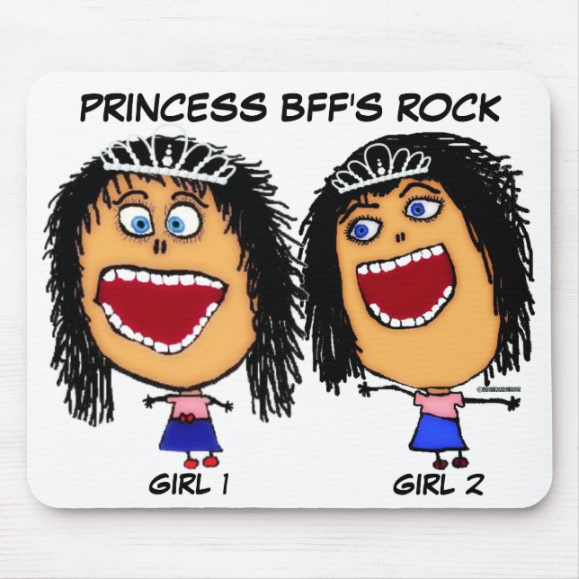 Princess Best Friends Rock Mouse Pad (Front)