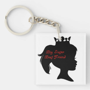 Princess Big Sister Best Friend Keychain