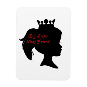 Princess Big Sister Best Friend Magnet
