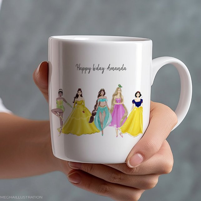 princess, birthday, bone china mug (Creator Uploaded)
