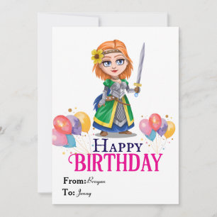 Princess Birthday Card