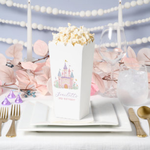 Princess Birthday Enchanted Castle Popcorn  Favor Box