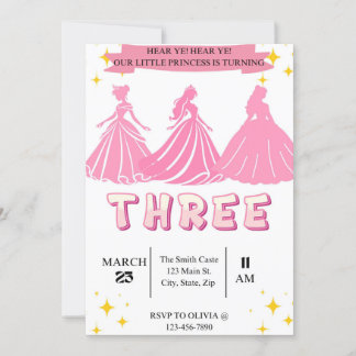 Princess Birthday Invitation